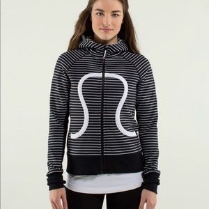 💰sold💰VEUC Lululemon Scuba Hoodie *stretch sz 8 🖤🤍